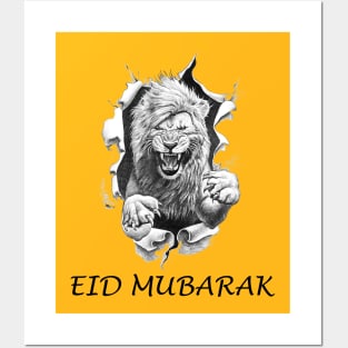 Lion \ Eid mubarak Posters and Art